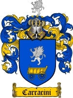 Carracini coat of arms family crest download