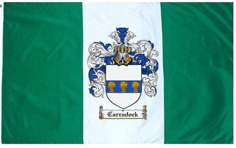 Carradock family crest coat of arms flag