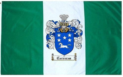 Carreras family crest coat of arms flag