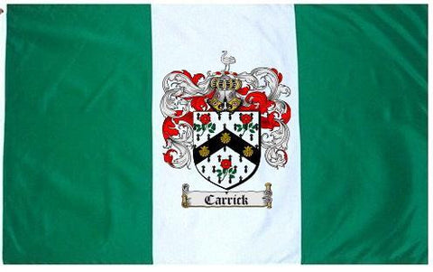 Carrick family crest coat of arms flag