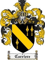 Carriere coat of arms family crest download