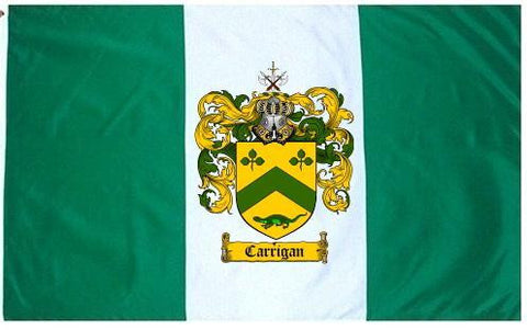 Carrigan family crest coat of arms flag