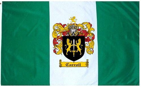 Carroll family crest coat of arms flag