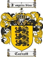 Carrott coat of arms family crest download