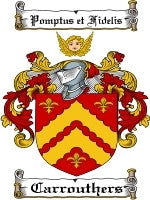 Carrouthers coat of arms family crest download