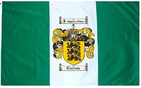 Carrow family crest coat of arms flag