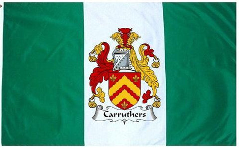 Carruthers family crest coat of arms flag