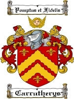 Carrutherys coat of arms family crest download