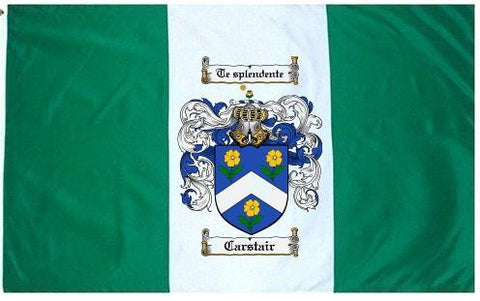 Carstair family crest coat of arms flag