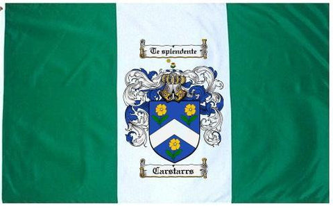 Carstarrs family crest coat of arms flag