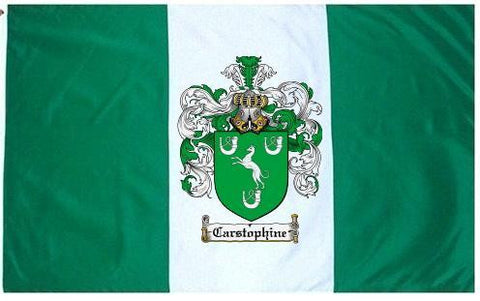 Carstophine family crest coat of arms flag