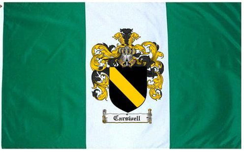 Carswell family crest coat of arms flag