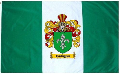 Cartagena family crest coat of arms flag
