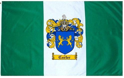 Carter family crest coat of arms flag