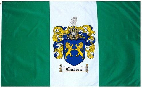 Carters family crest coat of arms flag