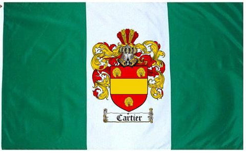 Cartier family crest coat of arms flag