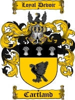 Cartland coat of arms family crest download