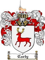 Carty family crest coat of arms emailed to you within 24 hours – Family ...