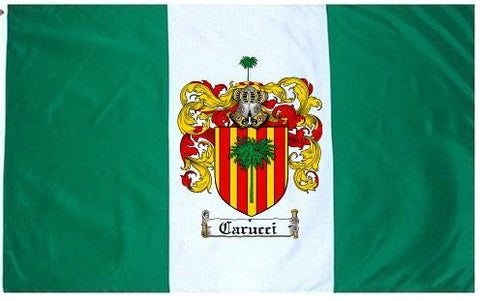 Carucci family crest coat of arms flag