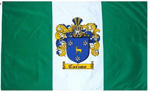 Caruso family crest coat of arms flag