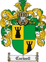 Carwell coat of arms family crest download