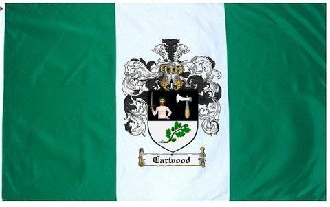 Carwood family crest coat of arms flag