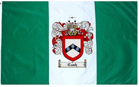 Cash family crest coat of arms flag