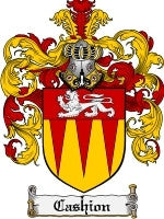 Cashion coat of arms family crest download