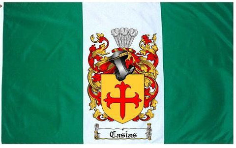 Casias family crest coat of arms flag