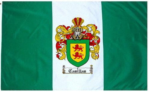 Casillas family crest coat of arms flag