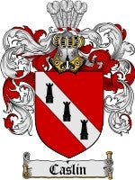 Caslin coat of arms family crest download