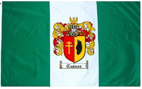 Casner family crest coat of arms flag