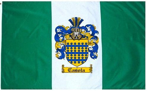 Casola family crest coat of arms flag