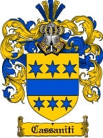 Cassaniti coat of arms family crest download