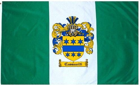 Cassaniti family crest coat of arms flag