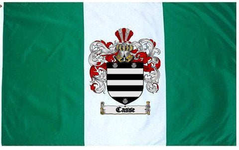 Casse family crest coat of arms flag