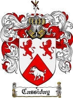 Cassiday coat of arms family crest download