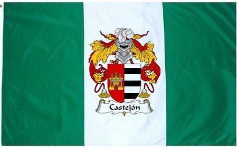 Castejon family crest coat of arms flag