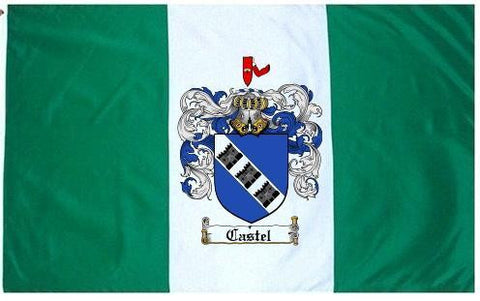 Castel family crest coat of arms flag