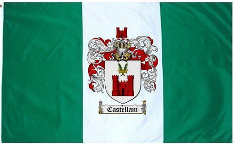 Castellani family crest coat of arms flag