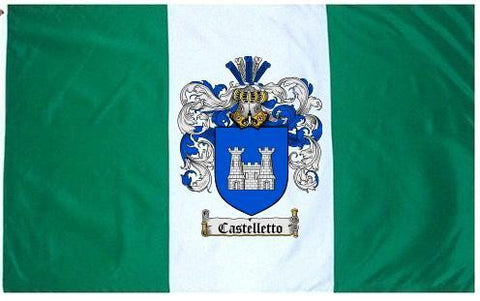 Castelletto family crest coat of arms flag