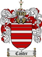 Caster coat of arms family crest download