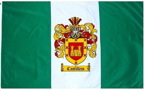 Castillejo family crest coat of arms flag