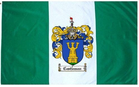 Castleman family crest coat of arms flag