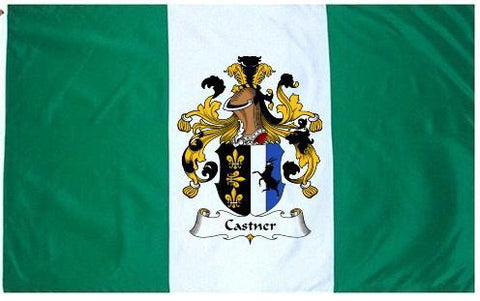 Castner family crest coat of arms flag