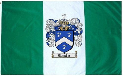 Casto family crest coat of arms flag