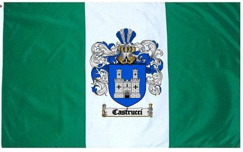 Castrucci family crest coat of arms flag