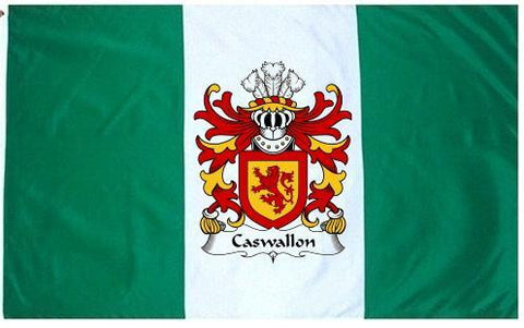 Caswallon family crest coat of arms flag