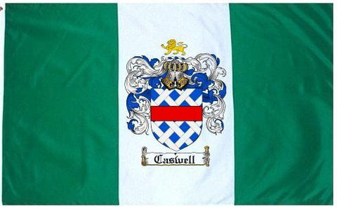 Caswell family crest coat of arms flag