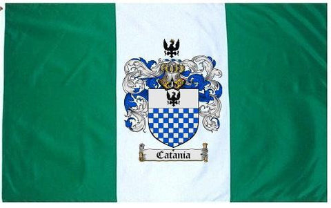 Catania family crest coat of arms flag